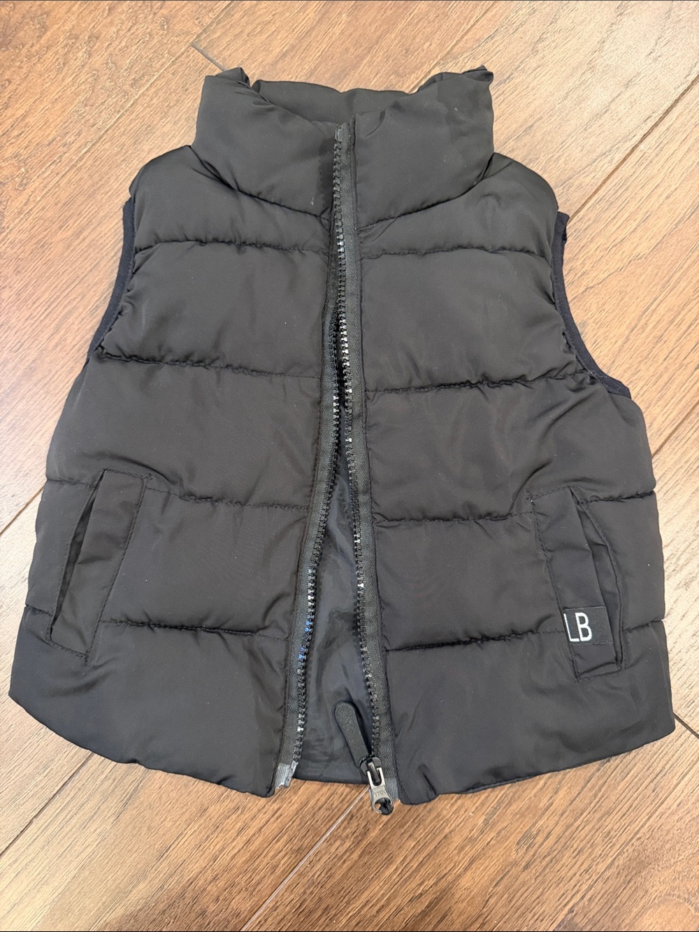 Little Bipsy Black Quilted Vest 12-18 Months - C39-119